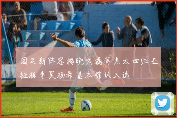 国足新阵容揭晓武磊蒋光太回归王钰栋李昊杨希基本确认入选